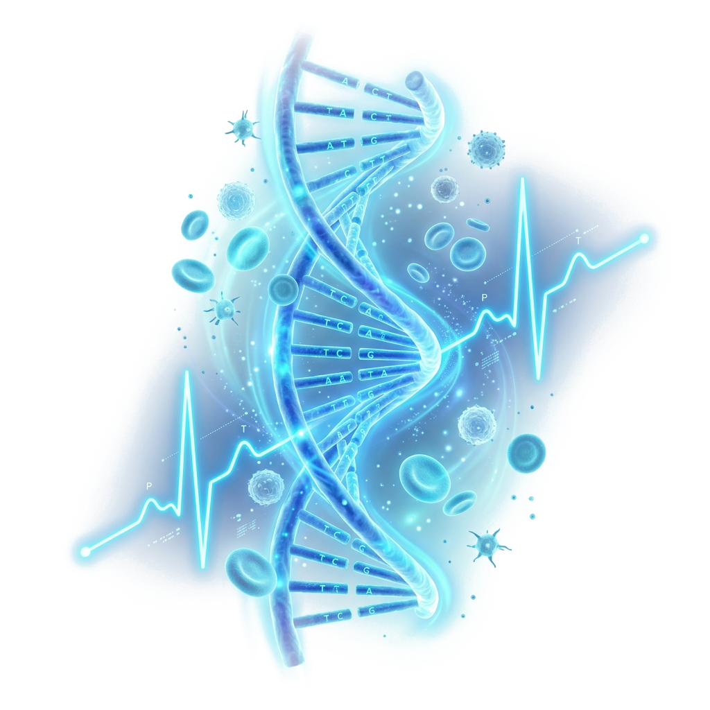 Hélice de ADN e Investigación Clínica 3D